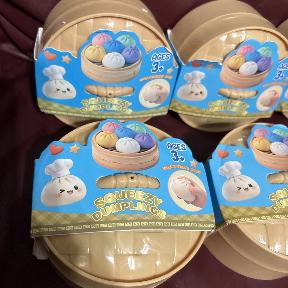 Wholesale Lot 6 PCS Squishy Bun Mystery Dumplings Color Resale Party Present
